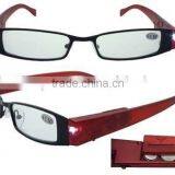 Combination LED Reading Glasses,stainless Steel Frame With PC Temple(BRM2822) thumbnail-1