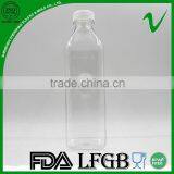 Food Grade Empty Clear Beverage 1L Square Bottle PET