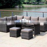 Garden Furniture Rattan Sofa Set of Outdoor Wicker Table Set thumbnail-1