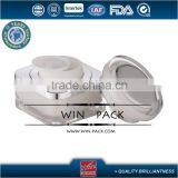 Square Acrylic Bottle With Round Cap, Luxurious Cream Jar With Aluminum Shoulder and Cap Top thumbnail-2