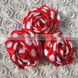 Direct Manufacturer Cheap Item to Sell Ribbon Satin Rose Flower Artificial Design for Holiday/party/tutu Dress Supplies thumbnail-4