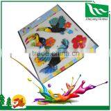 2015 Hot Selling Self Adhesive Animal 3d Printing Sticker