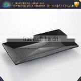 Stoneware Handmade Restaurant Black Food Plate thumbnail-1