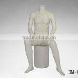 Window Display Sitting Man Mannequin for Fashion Design thumbnail-1