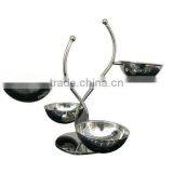 Stainless Steel Candy Nut Stand Serving Bowl Serveware With Handle thumbnail-5