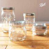 16/8/32 oz BALL! Mason Jars/mason Glass Jar/embossed Glass Jar With Regular Wide Mouth thumbnail-4