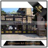 Villa Garden Decorative Color Powder Coated Aluminum Metal Garden Main Gate thumbnail-3