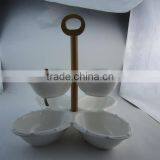 Special Shape Cake Stand With Woonden Handle for Weeding/party/daily Use thumbnail-2
