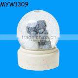 Personalized Famous Bride and Groom Themed Resin Wedding Favor Water Globes thumbnail-1