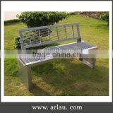 Arlau Metal Garden Benches,Purple Wrought Iron Outdoor Bench,Outdoor Cast Iron Flat Stainless Long Bench thumbnail-1
