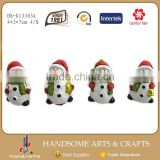 7cm Resin Handmade Wholesale Xmas Holiday Decoration Small Souvenir Snowman Gift