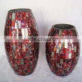 2017 New Red Mosaic Glass Vase in Serie thumbnail-2