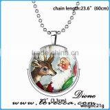 Santa Pendant Jewelry Christmas Necklace Christmas Gifts New Year Pendant Christmas Jewelry thumbnail-2