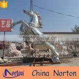 modern decoration stainless steel horse metal sculpture NTS-577X