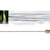 Stainless Steel Roasting BBQ Forks With Wood Handle;10 pcs in a set