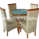 water hyacinth furniture, dining room set