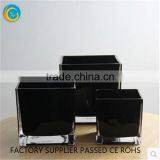 Square Clear Glass Vase Jar Candle Ideas for Homedecoration thumbnail-5