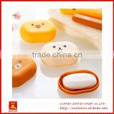 New Style Cut Cartoon Custom Easy Carry Travel Square Plastic Soap Box/Soap Stand thumbnail-1