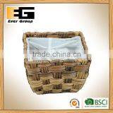Imitation Water Hyacinth Square Box Flowerpot Hand Woven Garden Planter thumbnail-3