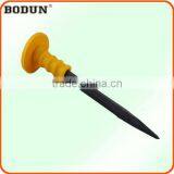 H6001 Cold Stone Chisel With Yellow Rubber Grip thumbnail-1