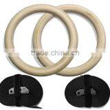 High Grade Professional Wood Gym Rings thumbnail-1
