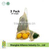 Eco Friendly Organic Cotton Mesh Reusable Produce Bags thumbnail-1