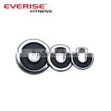 Chrome Rubber Coated Bumper Plates