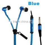 High Quality Metal Zipper Earphone With Mic thumbnail-6