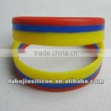 Ecuador country flag silicone fashion wristbands