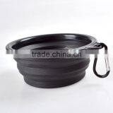 Food Grade Silicon Pet Food Bowl Outdoor Foldable Pet Bowl With Carabiner thumbnail-3