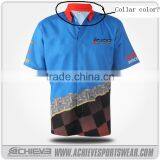 Breathable sublimated custom women sports racing t shirts