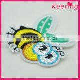 Cute Bee Custom Embroidery Patch for Clothing and Bags WEF-070 thumbnail-3