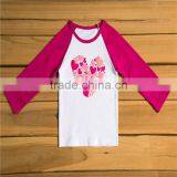 Wholesale Baby Girl Icing Comfort Colors Printing Designs Tops Boutique Kids Long Sleeve T-Shirt thumbnail-5