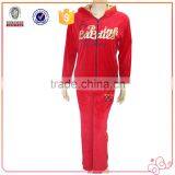 China Supplier Winter 3-piece Red Pretty Womens Sportswear Set thumbnail-2