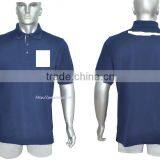 Navy Blue Custome Logo Embroidery Men Polo Shirt thumbnail-1