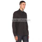 2015 European Style Trendy High Collar Plain Black Mens Italian Shirts thumbnail-2