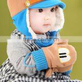 TC13002 New Fashion Baby Winter Gloves Cheap Knit Baby Mitten With String thumbnail-5