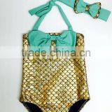 Kids Girls Summer Mermaid Swimwear Bikini Set Swimsuit Swimming Fancy Costume Mermaid thumbnail-4