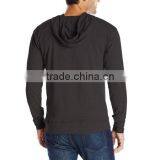 New Style Design Custom Cotton Spandex Solid Color Long Sleeve Hoodie for Men thumbnail-6
