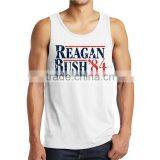 Latest Fashion Design Custom Printing 100% Cotton Bodybuilding Stringer Wholesale Mens Tank Top thumbnail-6