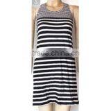 Seamless Stripe Knitted Fashion One Piece Dress Pattern thumbnail-1
