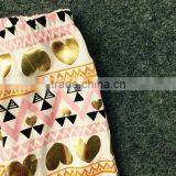 2.14 Valentine Pink/golden Heart Aztec Pant Baby Kids Wear Girls Spring Clothes With Matching Necklace and bw Set thumbnail-5