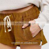 2017 Hot Sale Hot Sexy Embroidery Cotton Linen Shorts thumbnail-6