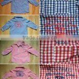 Childrens Checker Shirts With Embroidery thumbnail-1