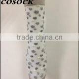 Flower Jacqaurd Women Lovely Ankle High Transparent Nylon Summer Socks thumbnail-4