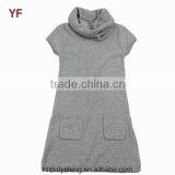 2015 Latest Fashion Short Sleeve Girl Sweater Dress Design thumbnail-3