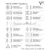 Teardrop Sew on Flat Back Strass Drill Diamond Stones thumbnail-3