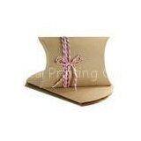 Recycled Paper Boxes , Kraft Paper Custom Printed Pillow Box
