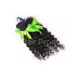 Real Virgin Indian Hair Extensions With Clips , Indian Deep Wave Virgin Hair