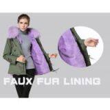 High Qaulity Raccoon Fur Collar and Faux Fur Lining Coat thumbnail-3